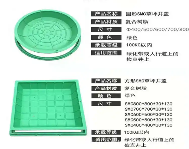 明水树脂复合种植井盖展示